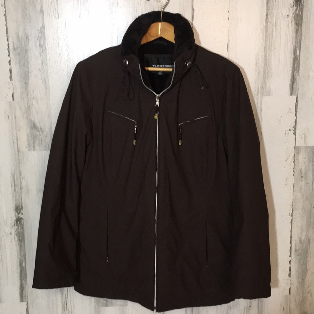 Women’s nice cute brown jacket size L WEATHERPROOF #Y26